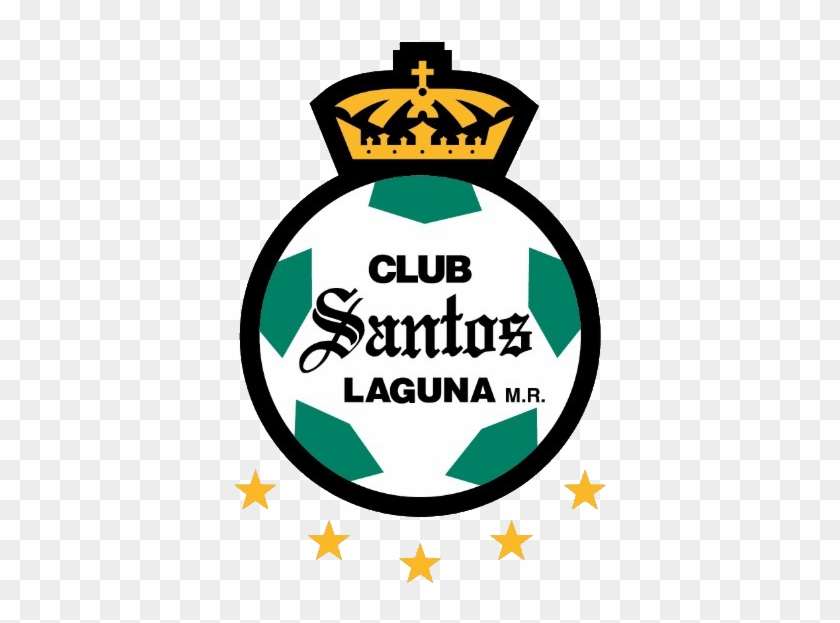 Santos 5 Estrellas - Logo Santos Laguna Png Clipart #336850