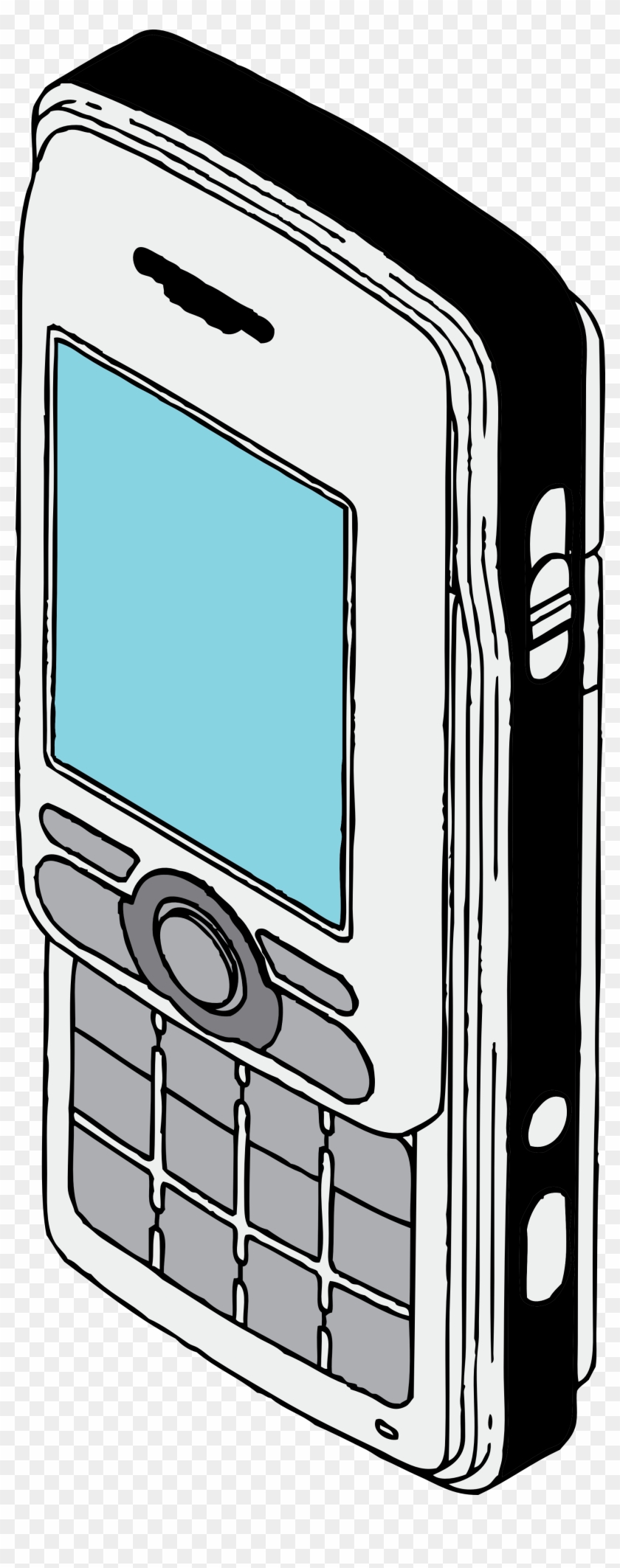 No Cell Phone Clipart Free Clipart Images 2 Clipartix - Coloring Of Cellphone - Png Download #336907