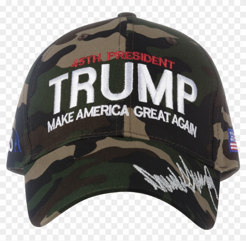 Trump, Camo Hat, Camouflage Hats Make America Great - Camo Trump Hat Clipart
