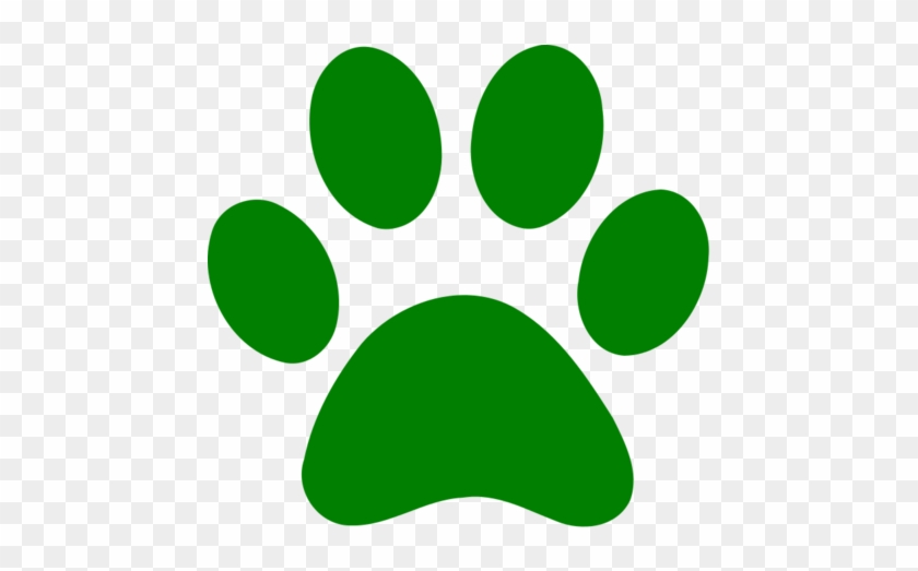 Dog Paw Prints Paw Print Clip Art Free Images - Green Paw Clipart - Png Download #336955