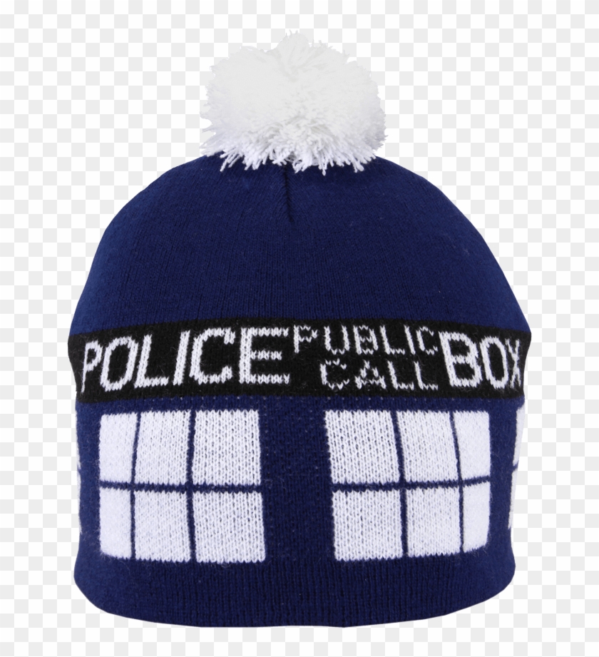 Doctor Who Tardis Pom Beanie Clipart