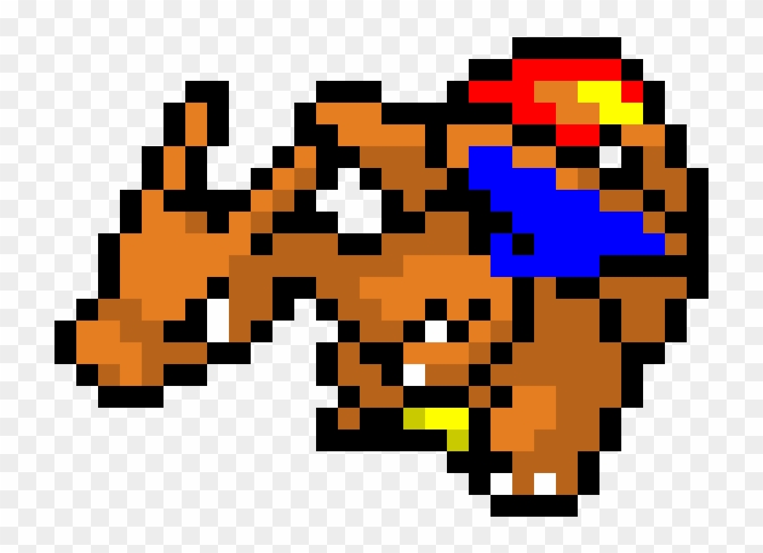 Charizard Pixel Art - Charizard Pixel Clipart