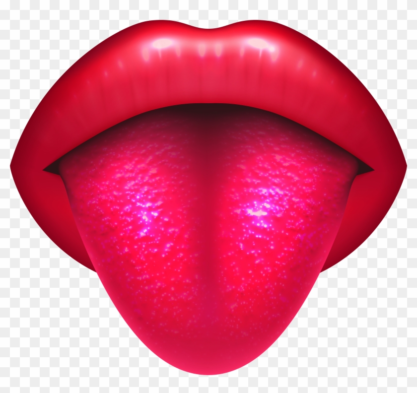 Mouth With Protruding Tongue Png Clip Art - Clip Art Transparent Png #337371