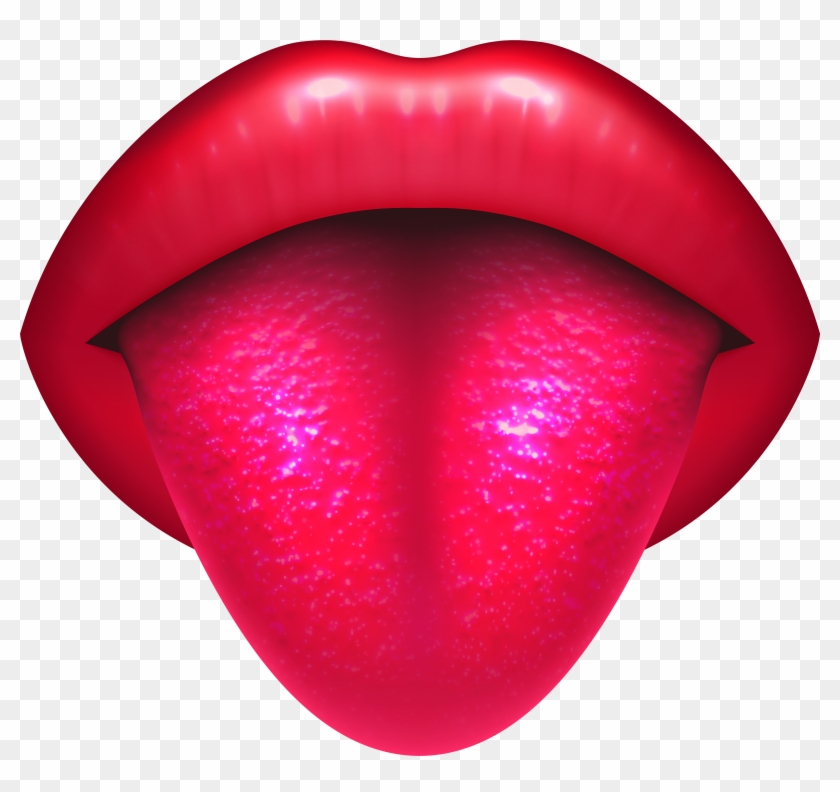 Mouth With Protruding Tongue Png Clip Art - Clip Art Transparent Png #337371
