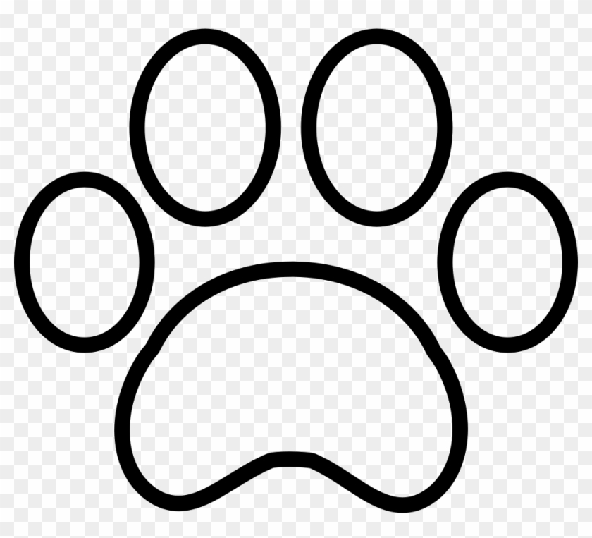 980 X 844 17 - Paw Print Outline Svg Clipart #337402