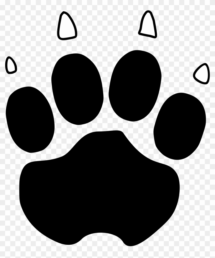 Big Image - Cougar Paw Print Png Clipart