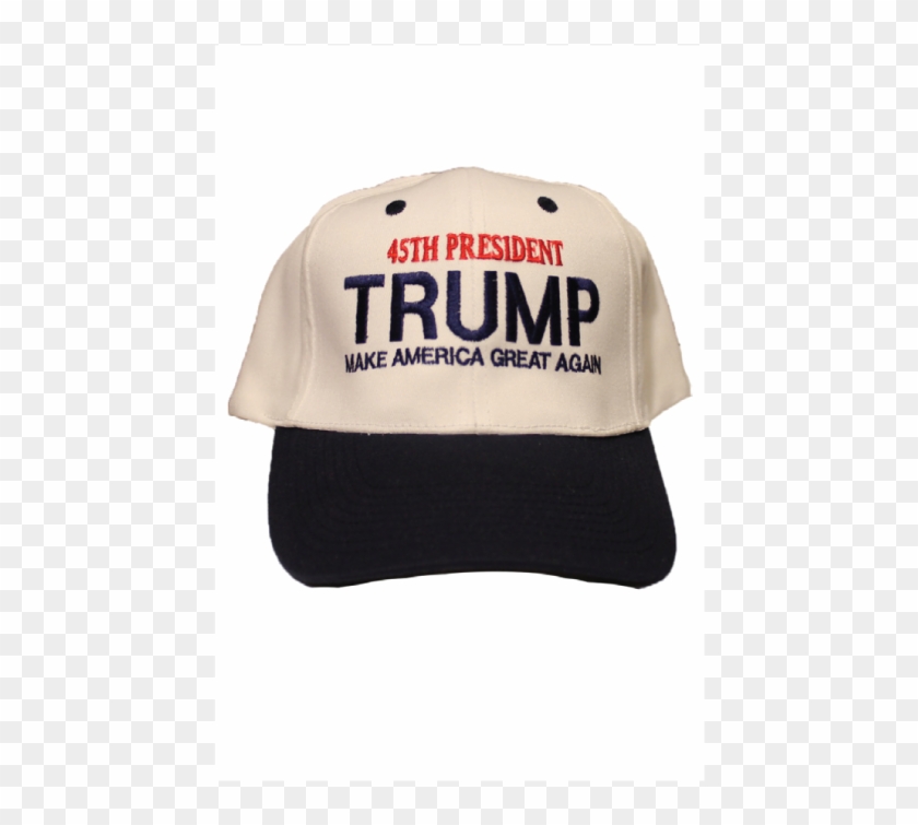 45th President Trump Hat White/navy - Baseball Cap Clipart #337823