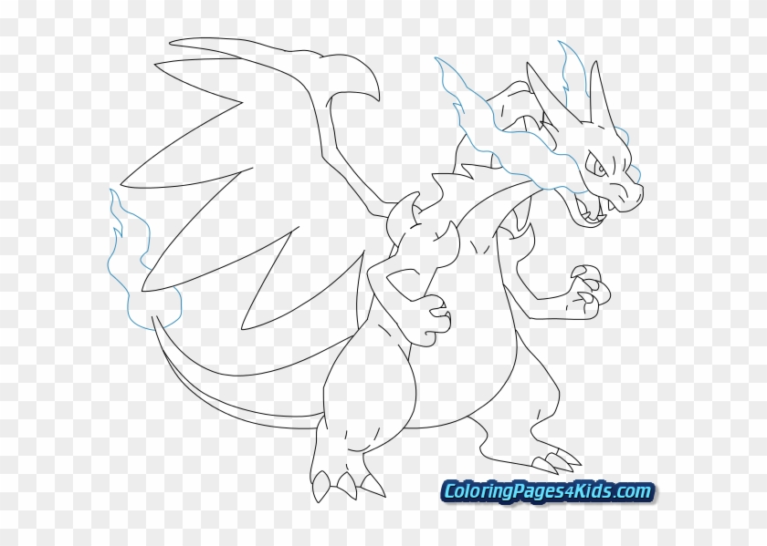 Charizard Coloring Pages - Coloring Pages Charizard X Clipart
