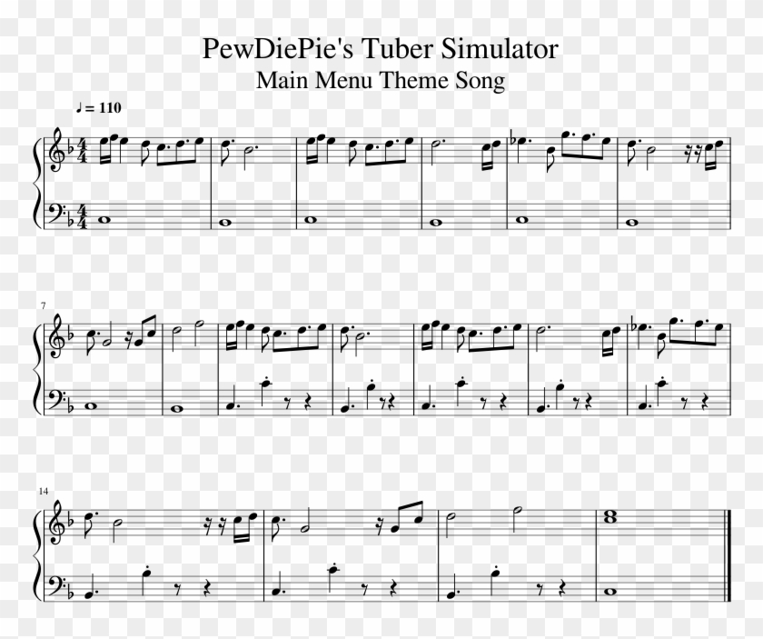 Print - Evil Morty Piano Sheet Clipart