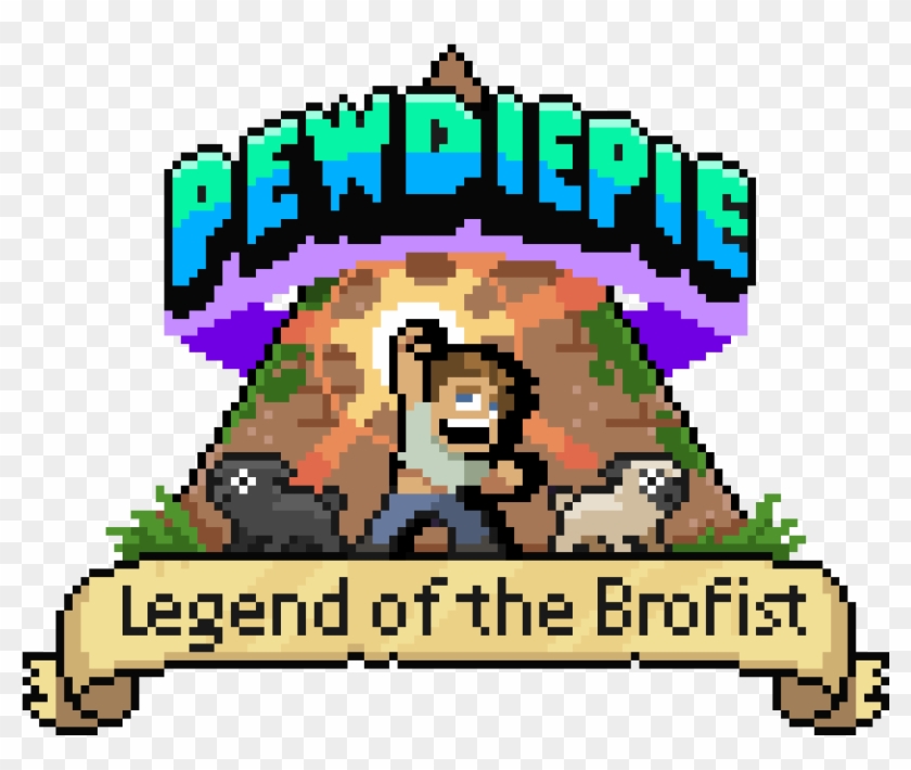 Legend Of The Brofist Just Launched For Mobile - Pewdiepie Legend Of The Brofist Logo Clipart