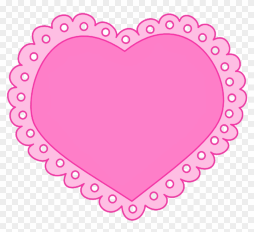 Corazon Vector Rosa Encaje Corazones - Clip Art - Png Download #338455