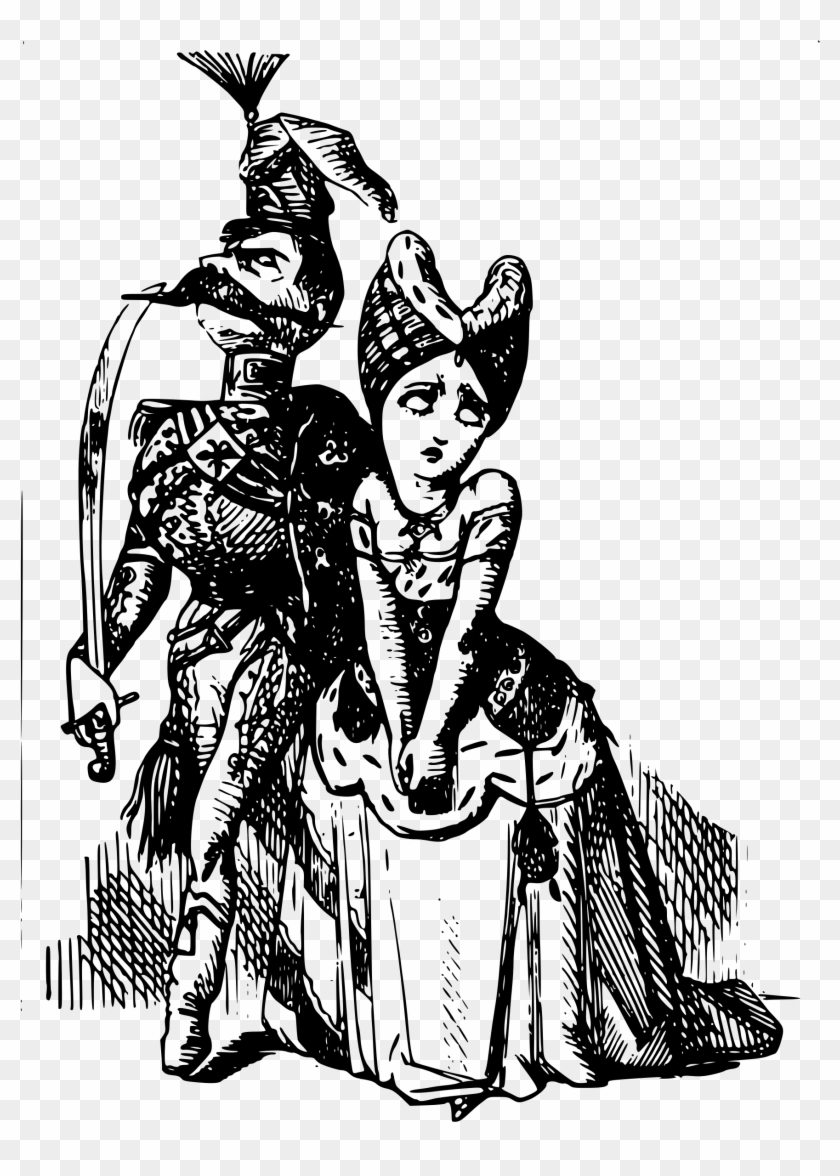 This Free Icons Png Design Of A King With A Sad Princess Clipart #338645