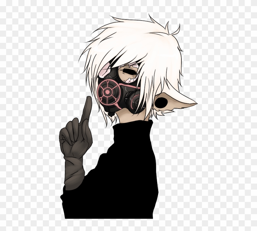 Anime Boy Gas Mask Photo - Draw A Gas Mask Anime Clipart