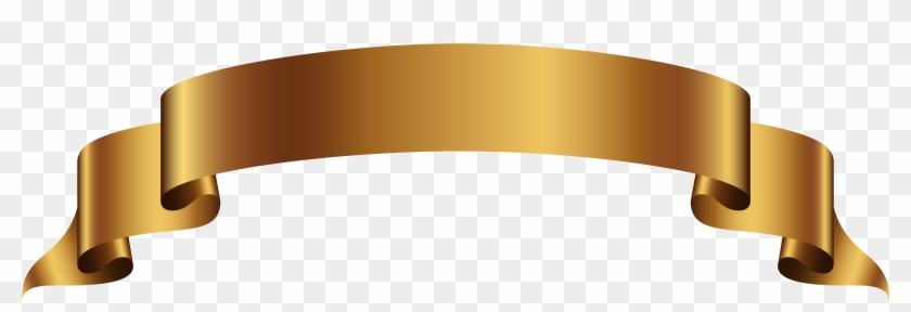 Ribbon Png, Gold Banner, Camp Nou, Art Images, Flyers, - Transparent Background Gold Banner Png Clipart #338672