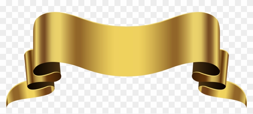 Gold Banner Transparent Background Clipart #338747