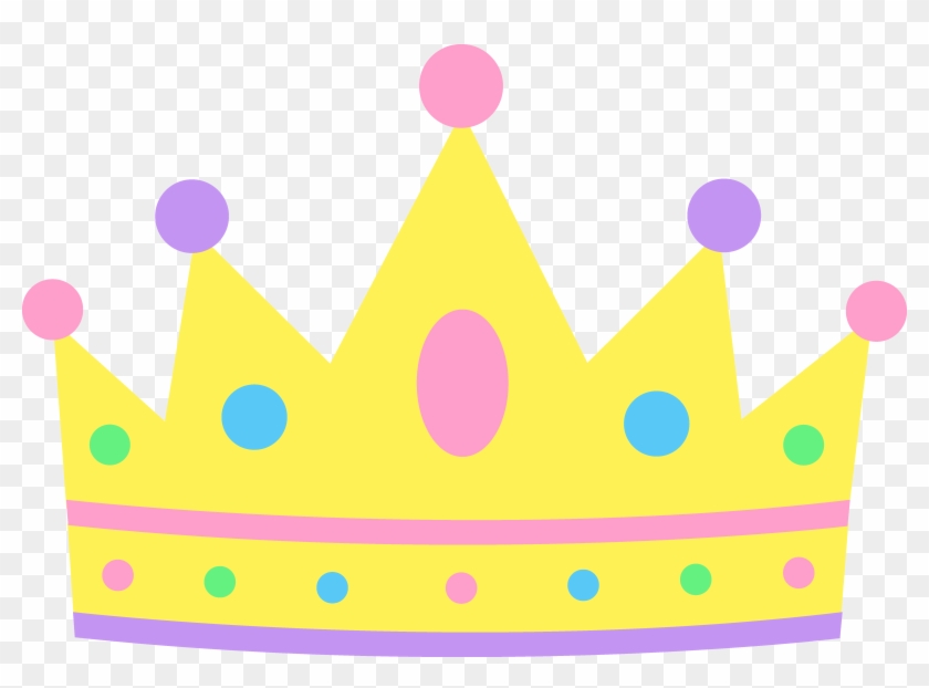 Pastel Princess Crown - Cute Crown Cartoon Clipart