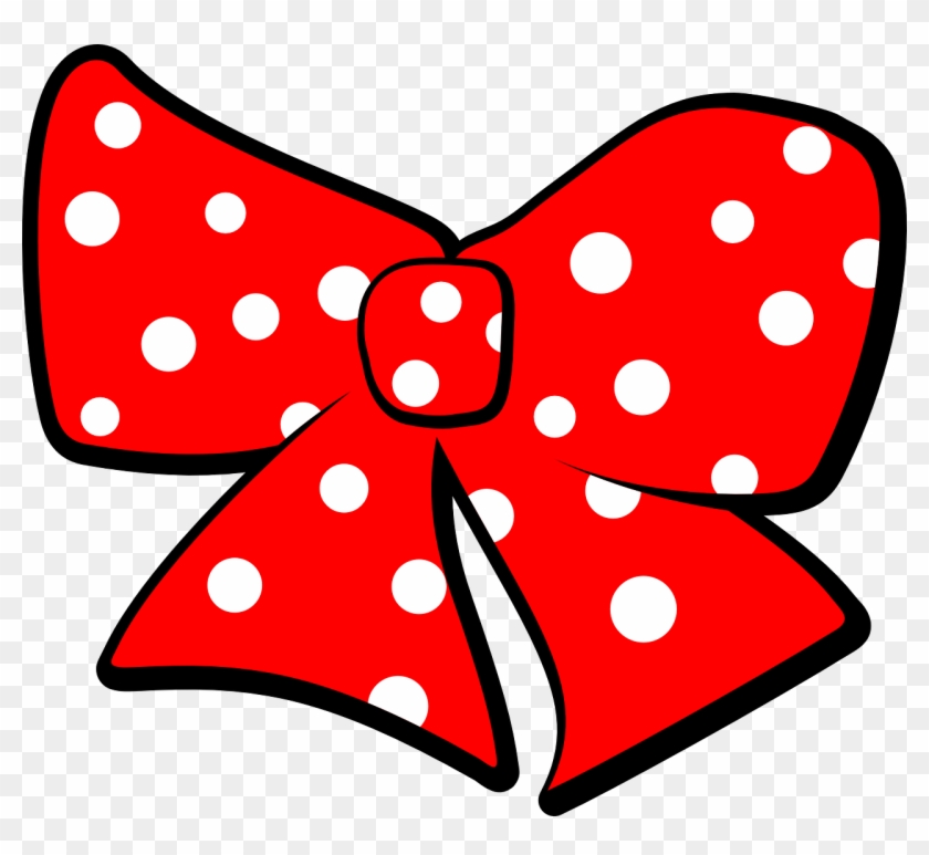 Red - Bow - Minnie Mouse Ribbon Png Clipart
