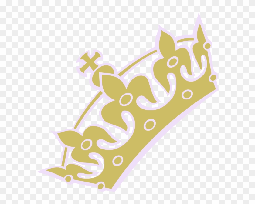 Gold Lav Tiara Princess Clip Art At Clker - Gold And Pink Crown Png Transparent Png #339151