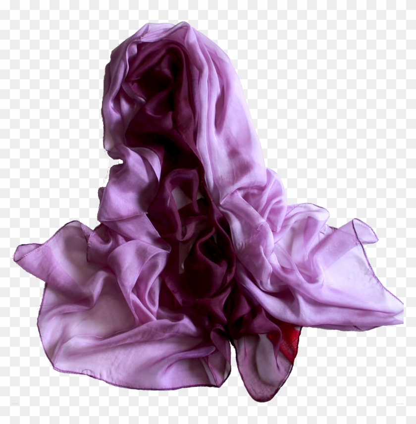 Silk Lilac Purple Ombre Hijab - Artificial Flower Clipart