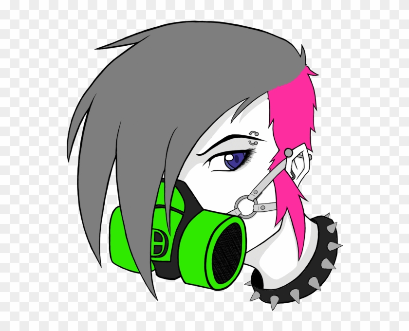 Gas Mask Girl By Wraithdragon - Drawing Of Girls With Gas Mask Clipart #339304