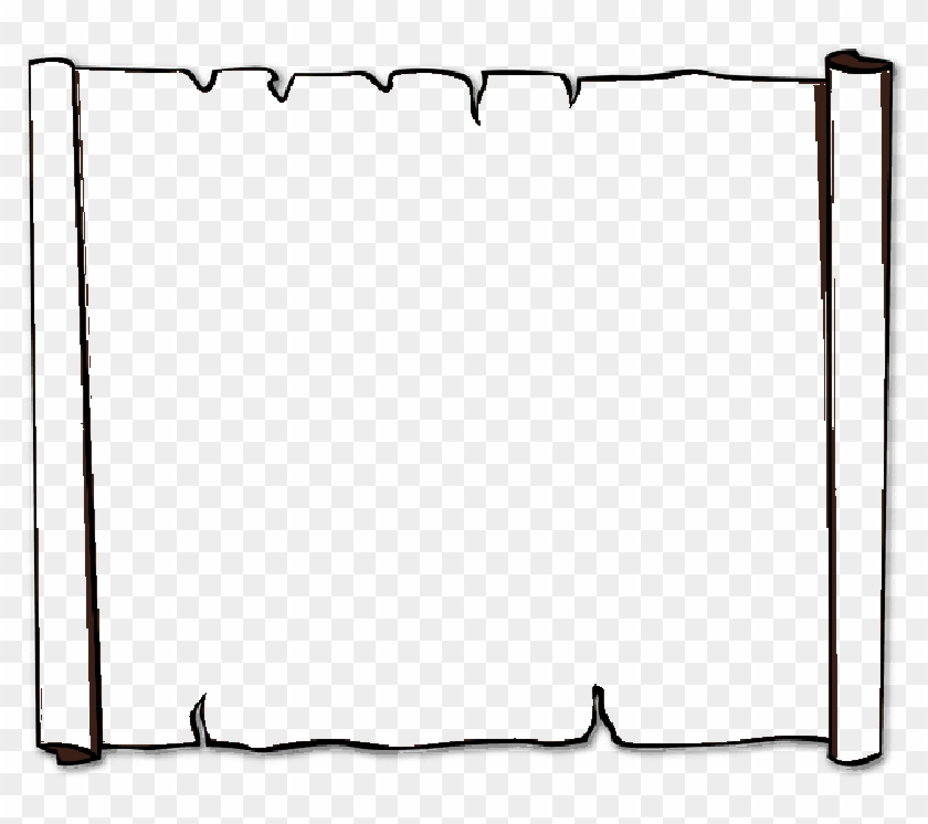 Old Paper Clipart Scroll - Paper Scroll Clip Art - Png Download