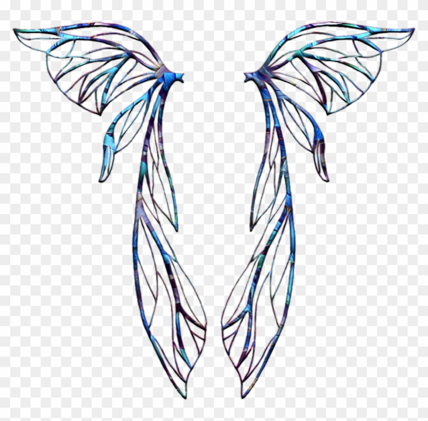 Angel Wings Clipart - Black And White Fairy Wings - Png Download