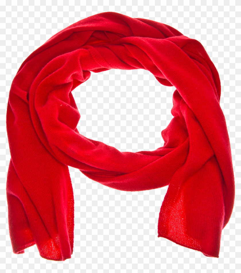 Red Scarf - Transparent Red Scarf Png Clipart