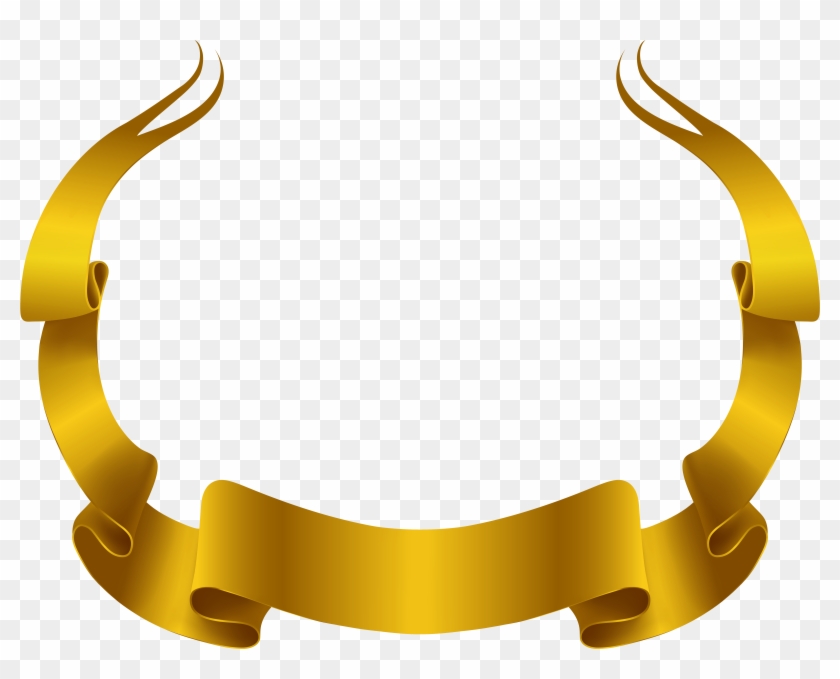 Gold Banner Png Clipart #339975