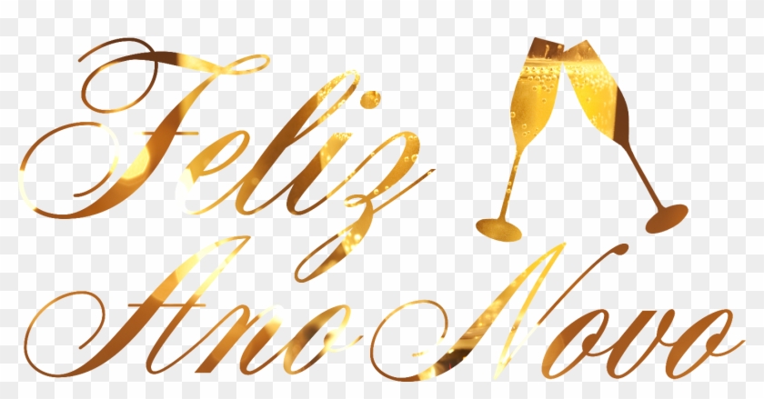 Feliz Ano Novo Png - Calligraphy Clipart #3300113