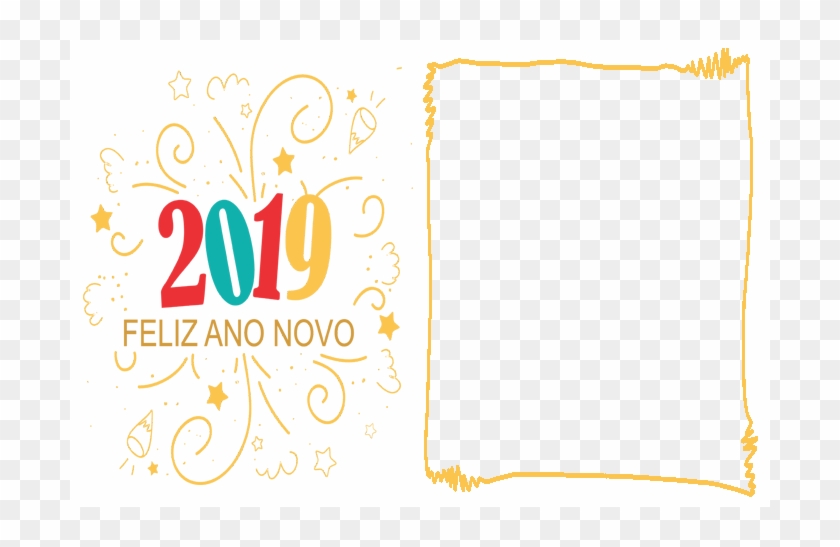 2019 Feliz Ano Novo - Graphic Design Clipart #3300146
