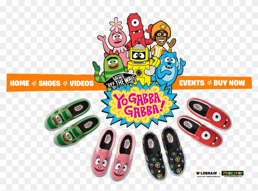 Vans Yo Gabba Gabba Shoes , Png Download - Vans Yo Gabba Gabba Shoes Clipart #3300364