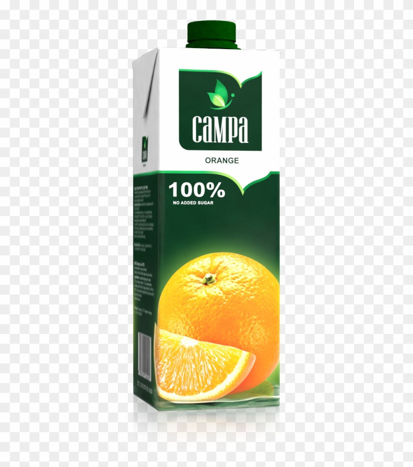 Campa Jugo De Naranja 100% - Jugo De Naranja Tetra Pak Clipart #3300444