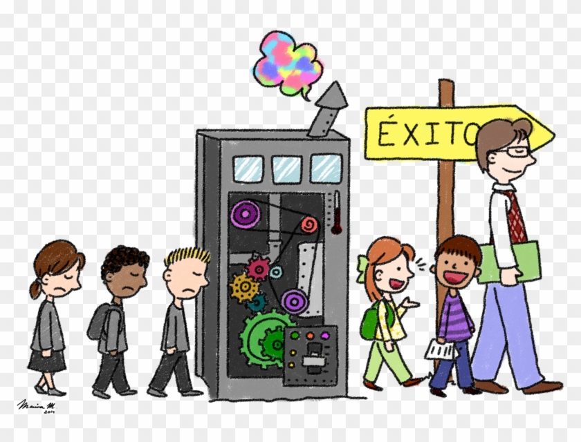 La Máquina Del Éxito - Exito Y Fracaso Escolar Clipart #3300451