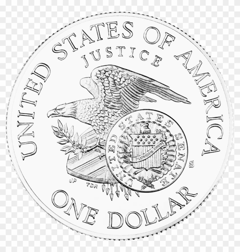 1998 Rfk Silver Dollar Reverse - Silver Dollar Clipart