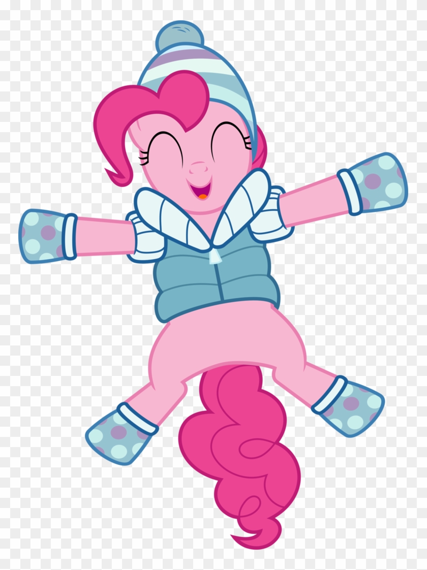 Snow Angel Clipart Group - Mlp Pinkie Pie Winter - Png Download