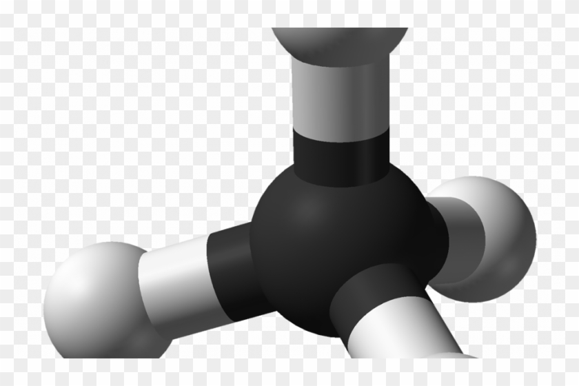 Ball And Stick Model Of Methane - Ball And Stick Model Methane Clipart