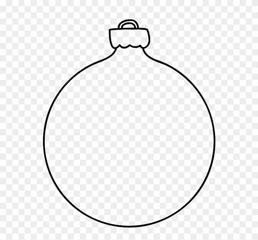 Christmas Bauble Template - Simple Christmas Bauble Template Clipart