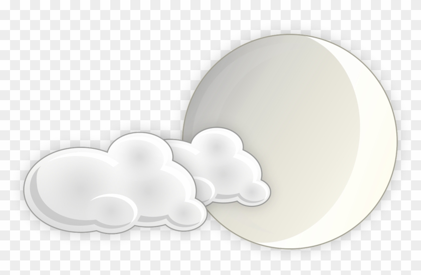 Slightly Cloudy Moon Night Png Image - Background Images For Cloudy Weather Clipart #3301868