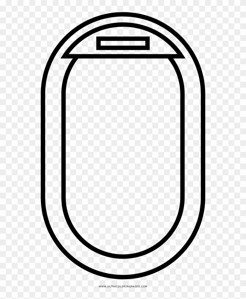 Airplane Window Coloring Page - Line Art Clipart