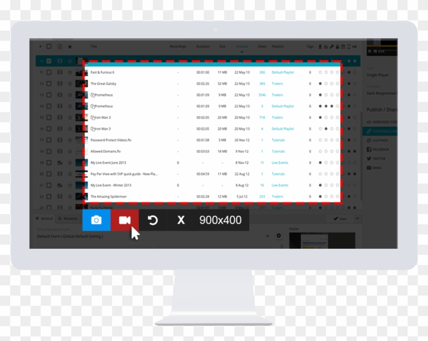 Download Screenrec - Computer Monitor Clipart