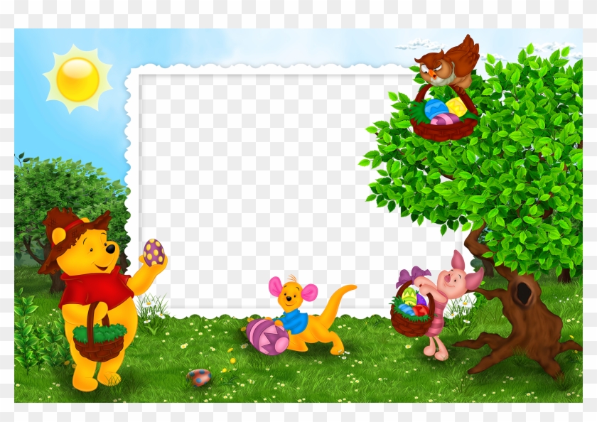 Image Frames, Picture Frames, Easter Printables, Bunny - Cartoon Character Frame And Borders Png Clipart