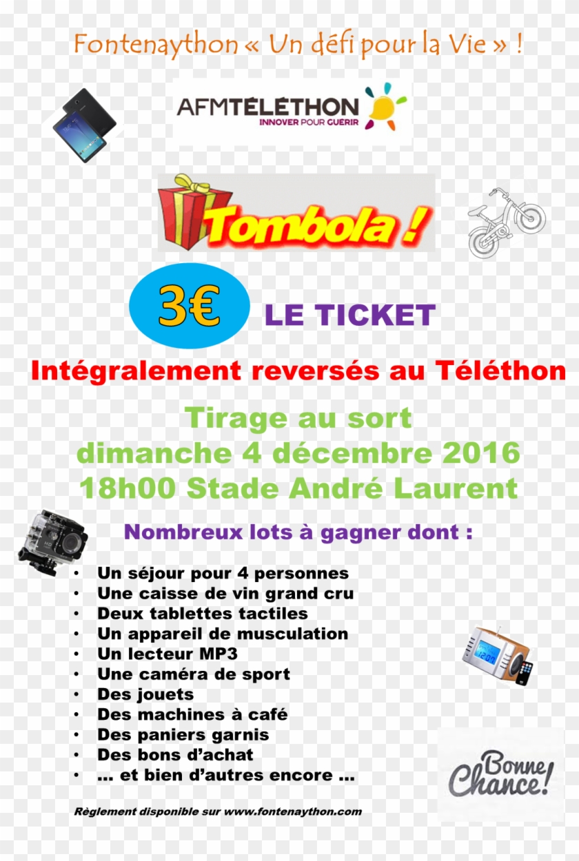 Une Tombola Généreuse En Faveur Du Téléthon - Telethon Clipart #3302670