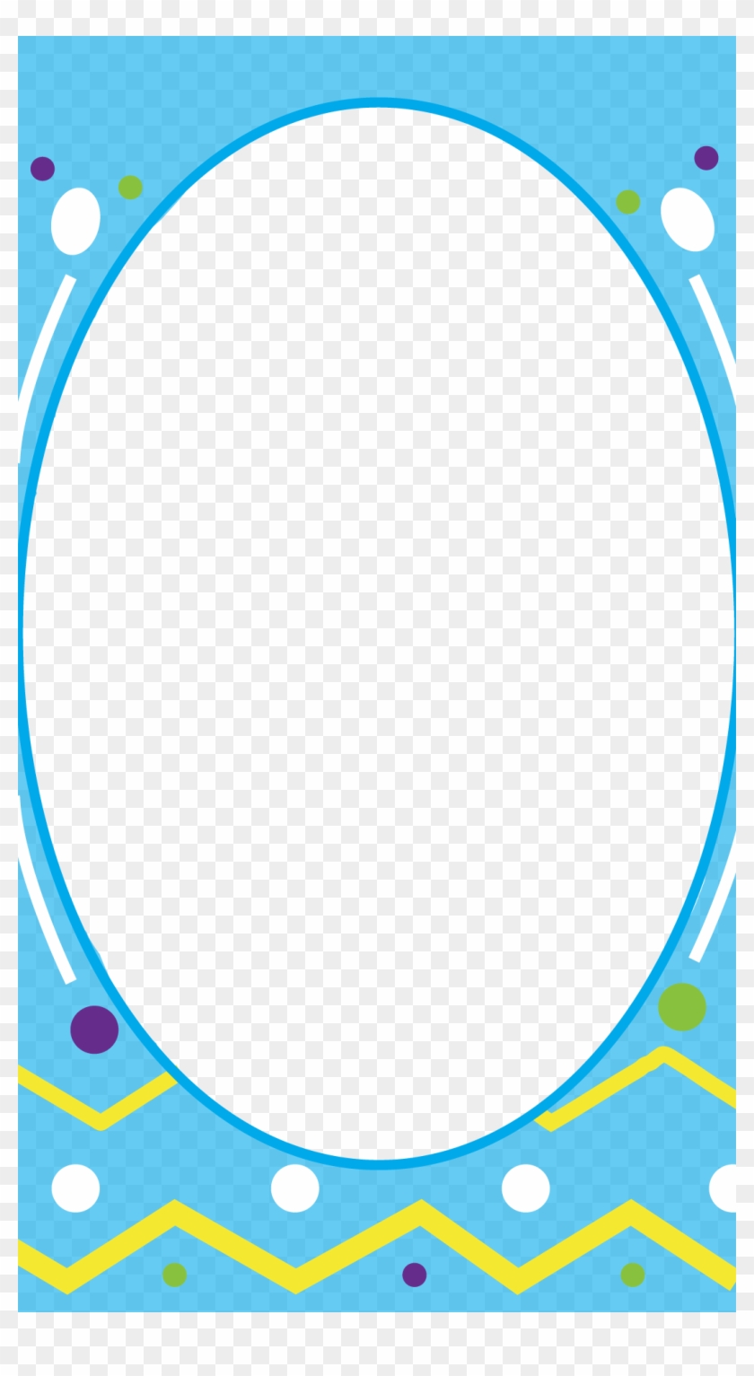 Easter Egg Frame - Circle Clipart
