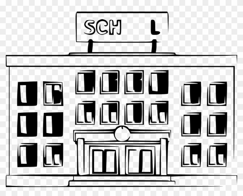 School Email Cartoon Furniture Black - Black School Cartoon Png Clipart