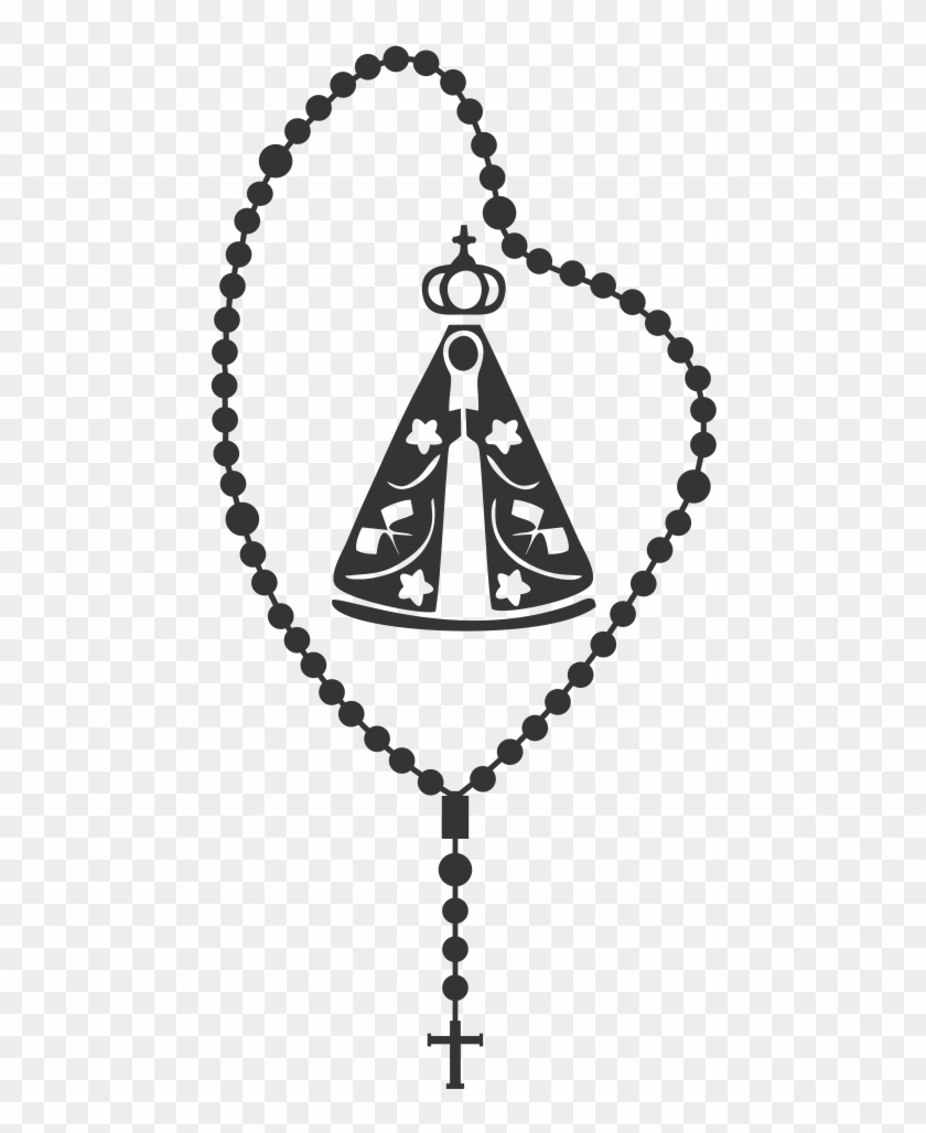 Terço Nossa Senhora Aparecida Png - Camandula Vector Clipart