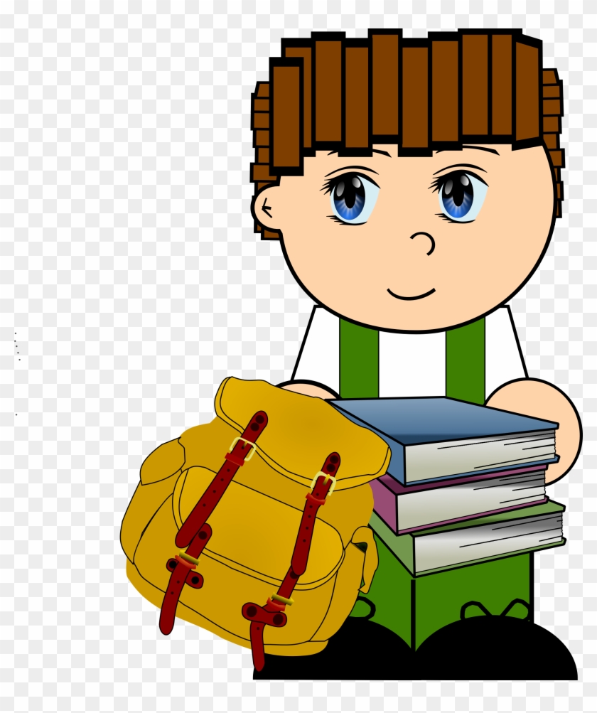 This Free Icons Png Design Of Cartoon Schoolboy - Gambar Anak Sekolah Kartun Clipart
