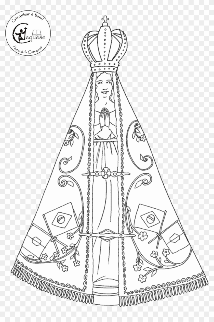 Nossa Senhora Aparecida Padroeira Do Brasil - Our Lady Of Aparecida Clipart #3303226