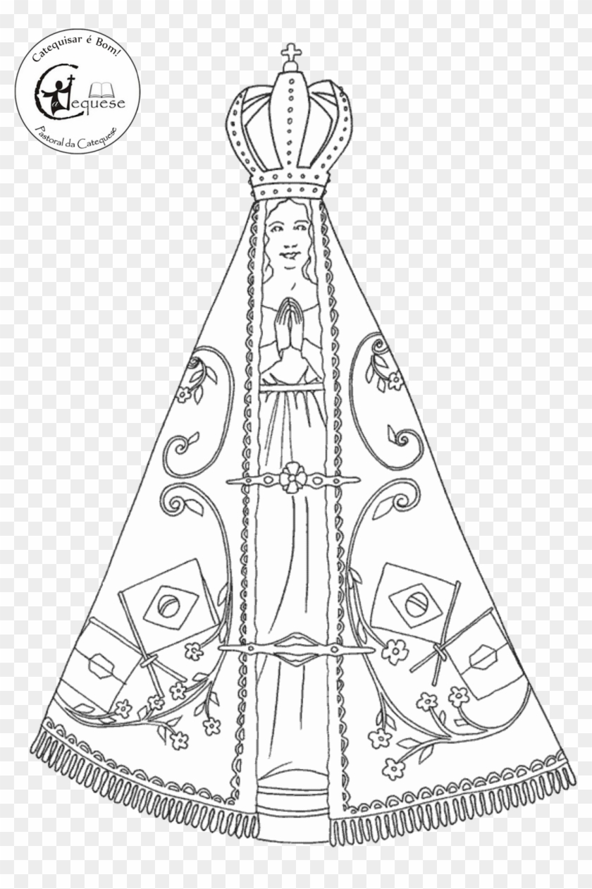 Nossa Senhora Aparecida Padroeira Do Brasil - Our Lady Of Aparecida Clipart