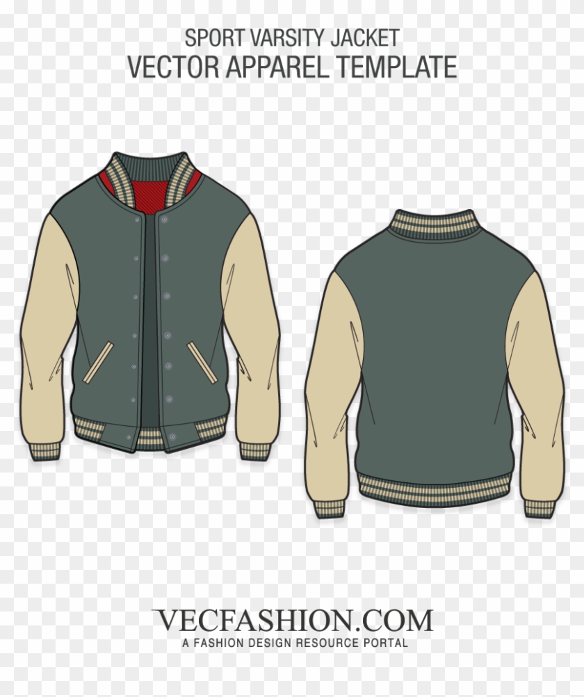 Varsity Jacket American Baseball - Varsity Jacket Vector Free Clipart