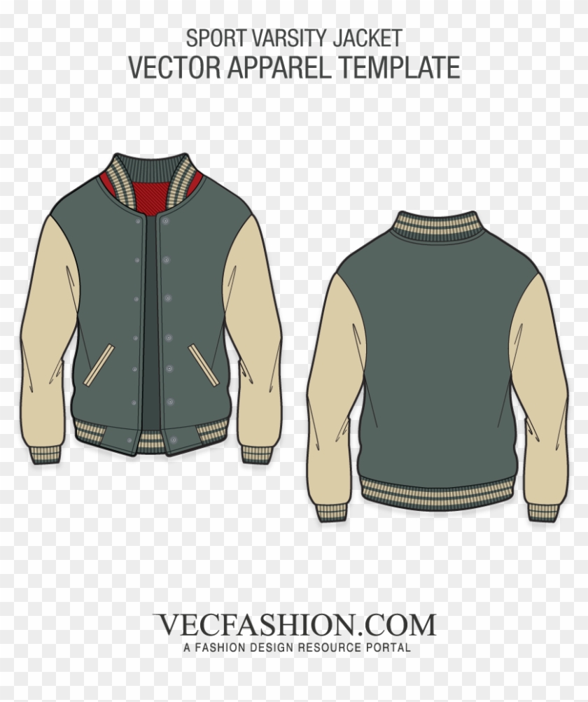 Varsity Jacket American Baseball - Varsity Jacket Vector Free Clipart #3303552